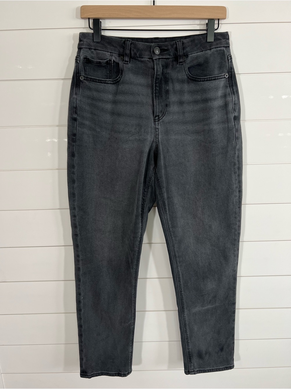 American Eagle Curvy Mom Jeans Women’s Size 8 Black High Rise Stretch